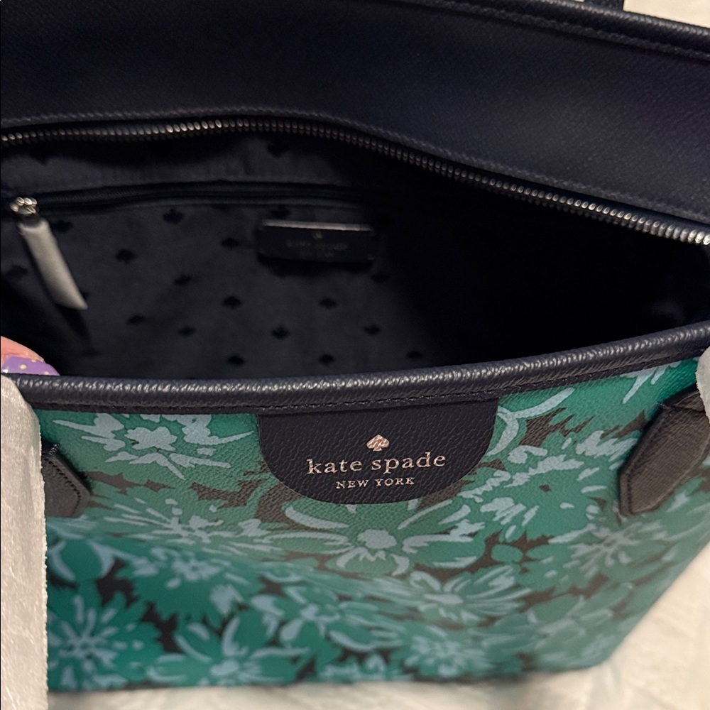 kate spade Green Floral Tote Bag - Picture 4 of 8
